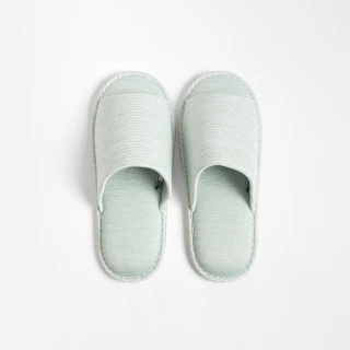 【HOLA】SNOW TOUCH 涼感拖鞋-條紋綠XL