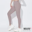 【Mollifix 瑪莉菲絲】小尻長腿訓練剪剪褲、瑜珈服、Legging(藕灰)