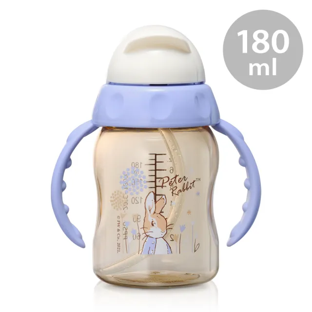【奇哥官方旗艦】比得兔滑蓋學習杯/喝水杯/吸管杯 180ml