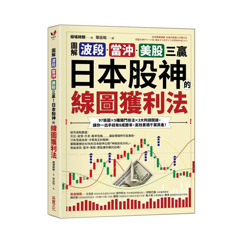 【圖解】波段、當沖、美股三贏！日本股神的線圖獲利法：讓你一出手就有8成勝率！