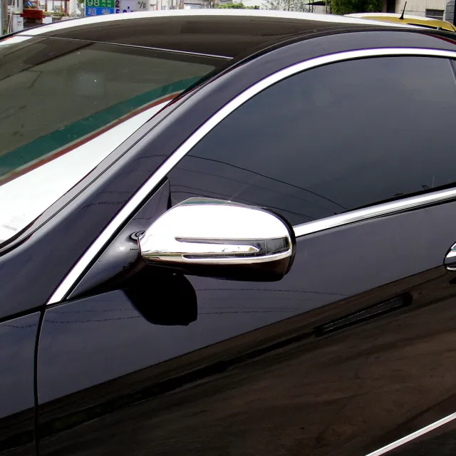 【IDFR】Benz 賓士 E C207 2009~2010 鍍鉻銀 後視鏡蓋 外蓋飾貼(後視鏡蓋 後照鏡蓋 照後鏡蓋外蓋飾貼)