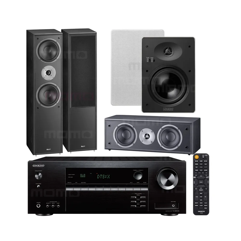 【ONKYO】TX-NR5100+Magnat Monitor Supreme 802+center 252+IWQ62(擴大機+主喇叭+中置+嵌入式喇叭)