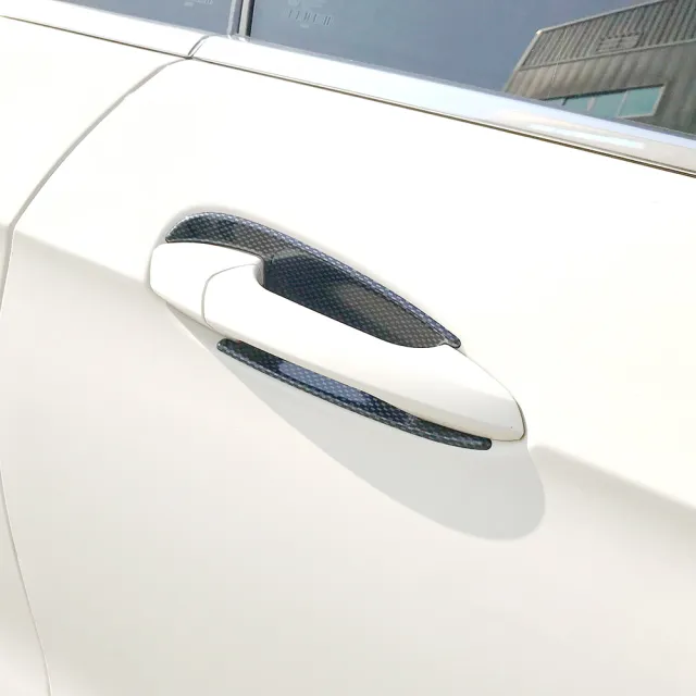 【IDFR】Benz 賓士 E C207 2009~2012 卡夢紋 車門防刮門碗內襯貼片(防刮門碗 內碗 內襯 門拉手貼片)