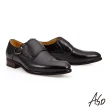 【A.S.O 阿瘦集團】職人通勤刷色孟克紳士鞋(黑)