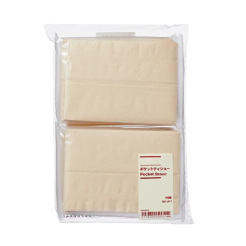 【MUJI 無印良品】袖珍面紙/4入組(6入組)