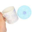 【小禮堂】角落生物 陶瓷馬克杯附矽膠杯蓋 《藍白咖啡款》(平輸品)