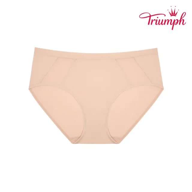 【Triumph 黛安芬】自在零著感系列基本款 中腰平口內褲 M-EL(知性裸)