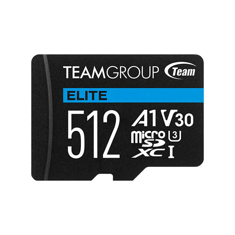 【TEAM 十銓】512GB ELITE microSDXC TF UHS-I U3 A1 V30 記憶卡