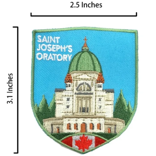【A-ONE 匯旺】加拿大 聖若瑟聖堂 CANADA 熨燙刺繡 熨燙背膠補丁 布藝徽章 袖標 布標(NO.259)