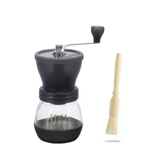 【HARIO】簡約手搖磨豆機Plus(MSCS-2DTB/贈咖啡專用清潔毛刷)