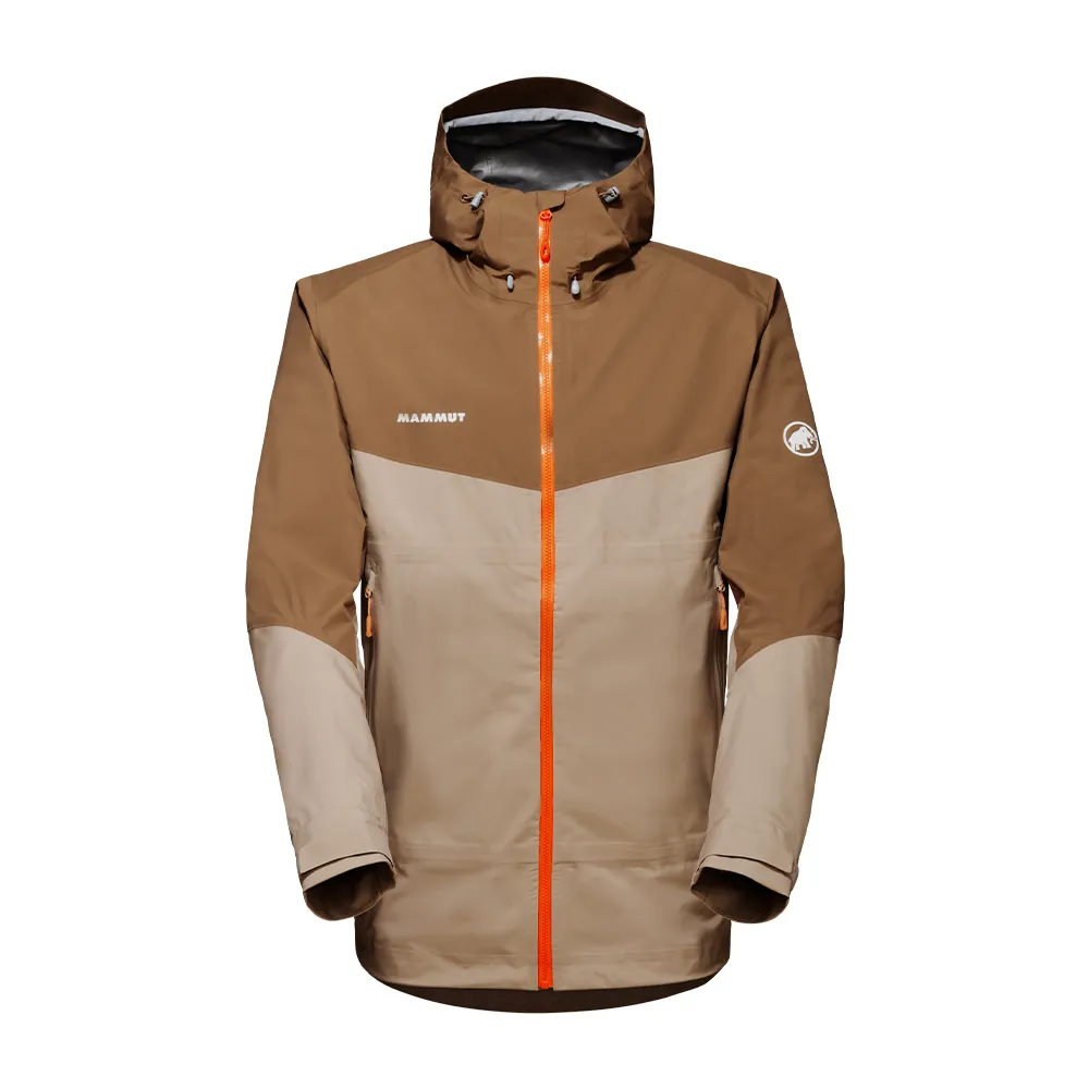 【Mammut 長毛象】Convey Tour HS Hooded Jacket AF 防風防水連帽外套 野生棕/深沙褐 男款 #1010-28451