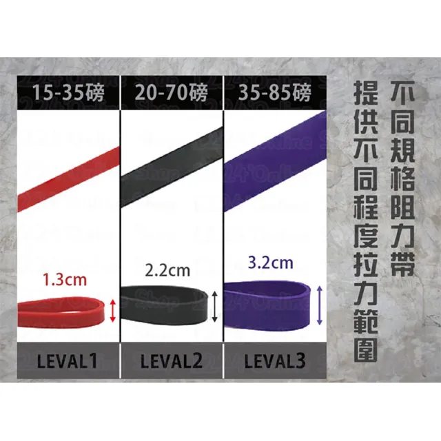 升級款健身彈力帶-紫色重量型(彈力繩 拉力繩 阻力帶 拉力帶 重訓 瑜珈繩)