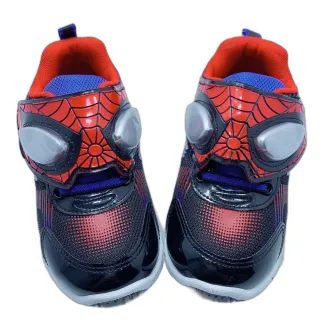 【Disney 迪士尼】漫威 蜘蛛人 童鞋 電燈運動鞋-Marvel紅色大眼(台灣製 運動鞋 亮燈鞋)