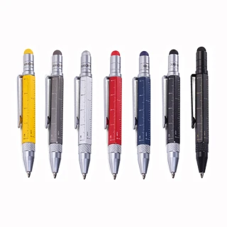 【Troika】隨身版多功能工具筆#可觸控多種小工具(1筆5用多色可選)