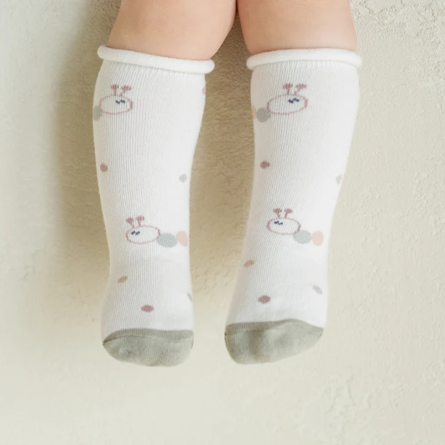 【Happy Prince】韓國製 Larva捲邊小動物嬰兒童及膝襪(寶寶襪半統襪長襪高筒襪)