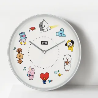 【CarryPlus】BT21質感簡約掛鐘(LINE FRIENDS 官方授權)