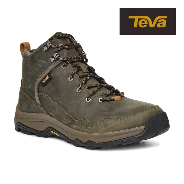 TEVA 原廠貨 男 Riva Mid RP 高筒防水黃金大底郊山鞋/登山鞋(深橄欖-TV1123770DOL)