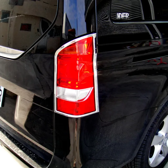 【IDFR】Benz 賓士 V-W447 2015~on 鍍鉻銀 後燈框 飾貼(車燈框 後燈框 尾燈框)