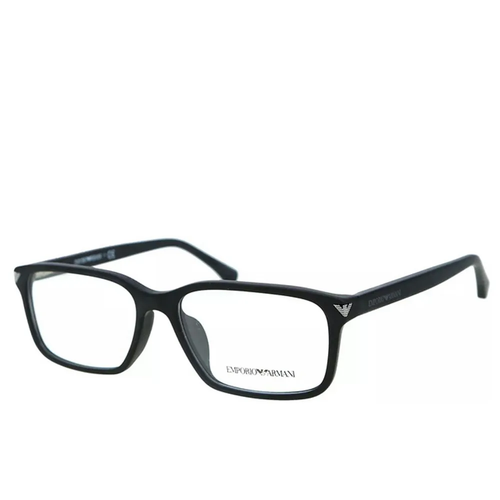 【EMPORIO ARMANI】亞曼尼 亞洲版 時尚光學眼鏡 彈簧鏡臂設計 EA3072F 5042 霧黑 公司貨