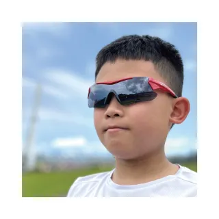 【ButterflyFish 蝴蝶魚】Superman2 法拉利紅 兒童 運動眼鏡 太陽眼鏡(台灣製 無毒漆料 抗UV 防滑落)