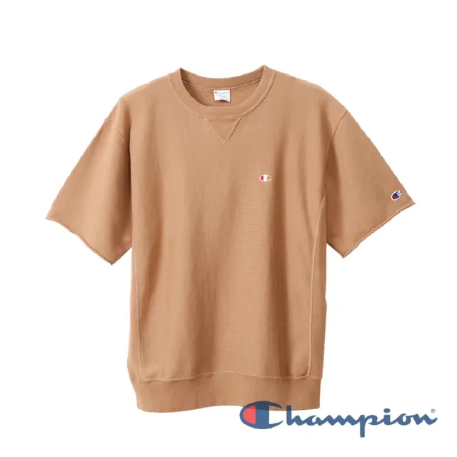 【Champion】官方直營-RW10oz短袖大學Tee-男(摩卡色)