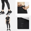 【NIKE 耐吉】運動束褲 Dri-FIT Leggings 黑 水鑽設計 彈性 瑜珈 健身 緊身褲(DD5408-010)