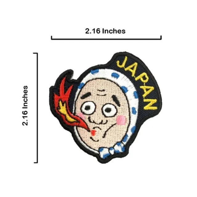 【A-ONE 匯旺】日本Q版 火男面具 地標熨燙刺繡布章 貼布 布標 燙貼 徽章 肩章 識別章 背(NO.196)