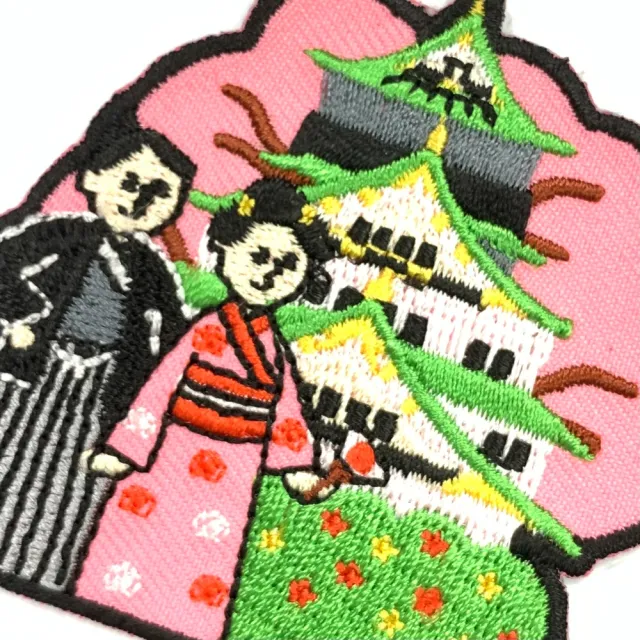 【A-ONE 匯旺】日本Q版 大阪城 地標熱燙刺繡徽章 胸章 立體繡貼 裝飾貼 繡片貼 燙布貼紙(NO.199)
