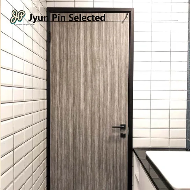 【Jyun Pin 駿品裝修】嚴選豐原色彩室內門系列-實木皮鋼刷木門