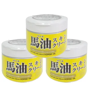 【Loshi】馬油保濕乳霜-3入(馬油)