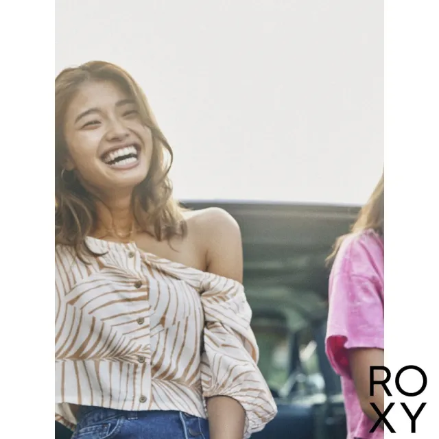 【ROXY】女款 女裝 短袖上衣 PURE SUGAR(米黃)