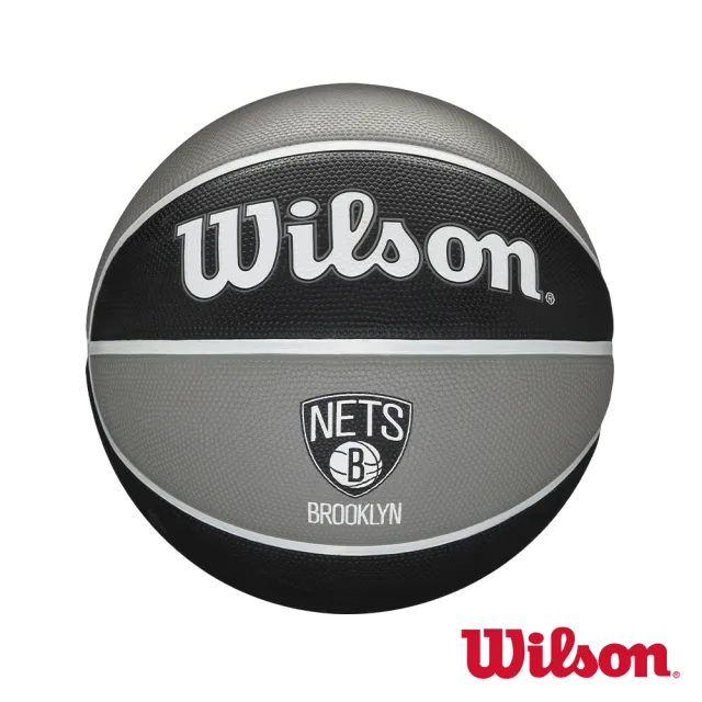 【WILSON】NBA隊徽系列 21 籃網 橡膠 籃球(7號球)