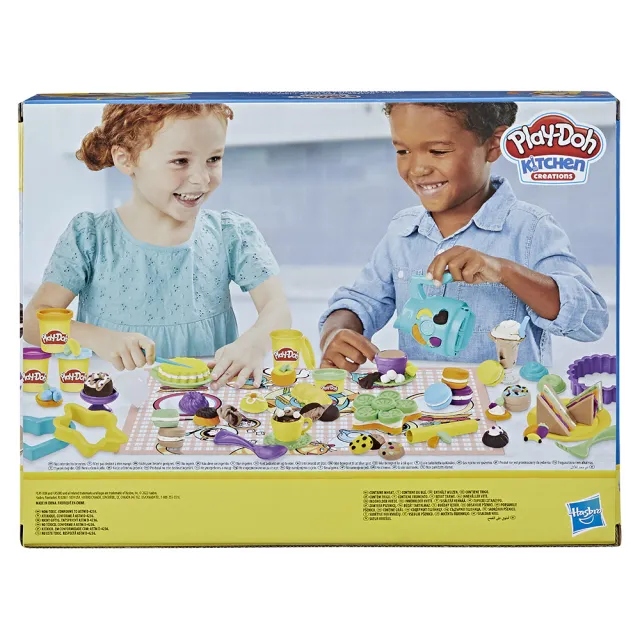 【PLAYDOH 培樂多】廚房系列-主題遊戲組 午茶遊戲組 F1791(幼兒兒童黏土玩具/無毒黏土/益智玩具/家家酒)