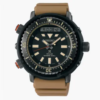 【SEIKO 精工】PROSPEX系列 防水200米 太陽能 雙顯潛水腕錶  SK044 母親節 禮物(SNJ029P1/H851-00B0Q)