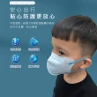 【健康天使】MIT醫用3D立體大兒童寬耳繩口罩 7~12歲 藍色 鬆緊帶 小臉女適用(30入/袋)