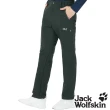 【Jack wolfskin 飛狼】男 保暖休閒長褲 潑水加工 內磨毛 登山褲(墨灰)