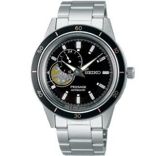 【SEIKO 精工】Presage系列 Style60’s 復古風 開芯機械腕錶  SK044 母親節 禮物(SSA425J1/4R39-00Z0D)