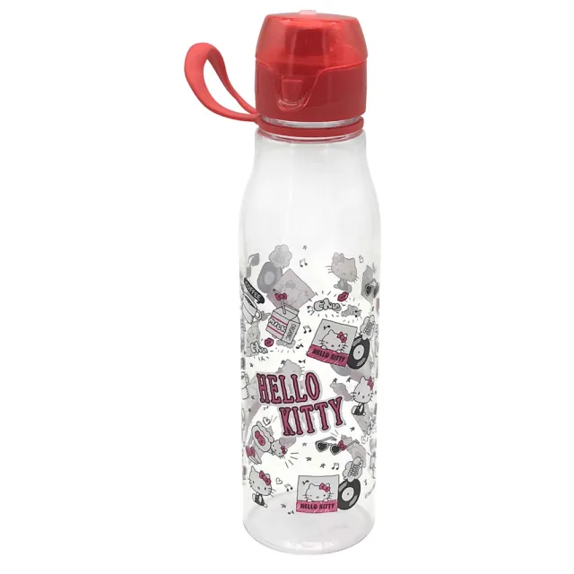 【SANRIO 三麗鷗】Hello Kitty手提輕便水壺700ml(3入-紅、粉、桃各1)