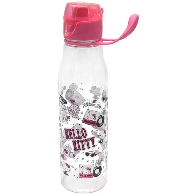 【SANRIO 三麗鷗】Hello Kitty手提輕便水壺700ml(3入-紅、粉、桃各1)
