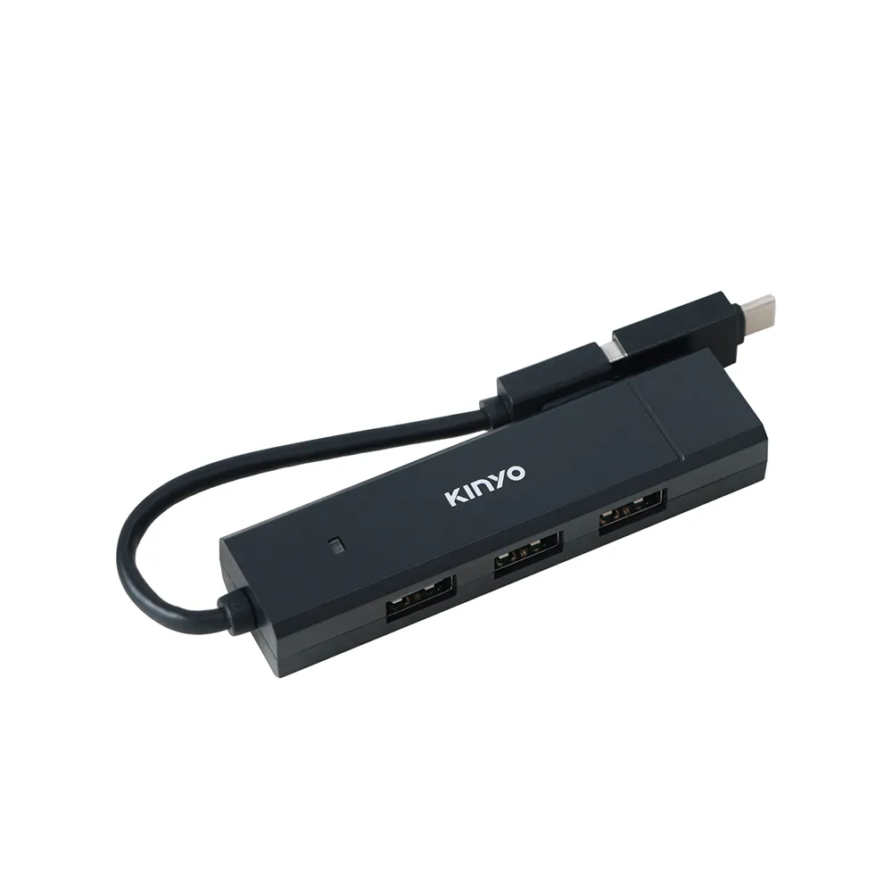 【KINYO】USB3.1轉Type-C HUB集線器(HUB-28)