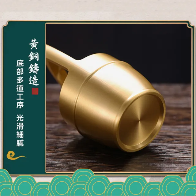 【古藝坊】一桶金復古銅聚寶盆(高約8cm)