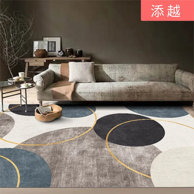 北歐風簡約時尚地毯(防刀痕磨損柔軟舒適 160*230cm)