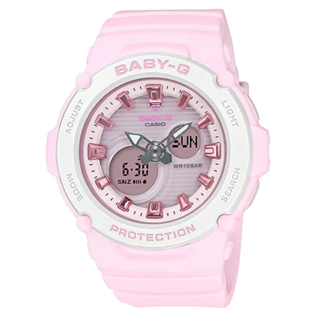 【CASIO 卡西歐】BABY-G 時尚本質耐衝擊構造電子錶(多款可選)