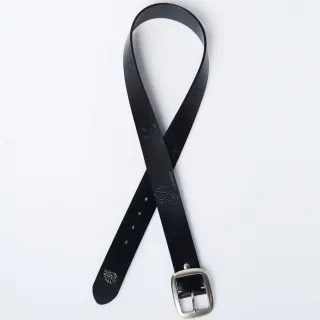 【BLUE WAY】男款 新立體鬼頭 皮帶 黑-鬼洗