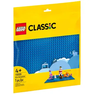 【LEGO 樂高】LT11025 Classic 經典基本顆粒系列 - 藍色底板2入(基本顆粒)