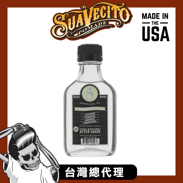 【Suavecito 骷髏頭】Premium Blends象白佛手柑古龍鬍後水(公司貨/100ml)