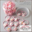 【Akiko Sakai】百變女孩可愛卡通造型40條髮圈罐組(生日 送禮 禮物)