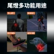 【BV】高亮度300流明防水自行車前燈後燈組 USB充電(自行車燈 腳踏車燈 單車燈 頭燈 尾燈)