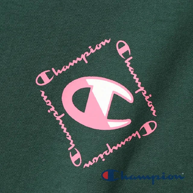 【Champion】官方直營-AS印花LOGO長袖TEE-男(綠色)