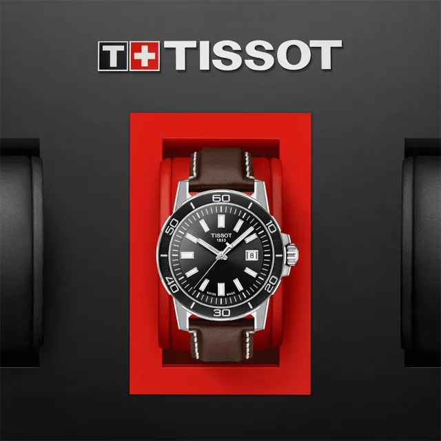 【TISSOT 天梭 官方授權】T-Sport系列 紳士時尚手錶-44mm 母親節 禮物(T1256101605100)